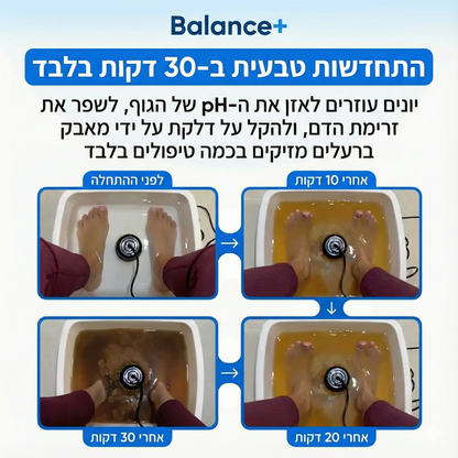 Balance+ - פתרון מתקדם לניקוי רעלים עמוק והשבת האיזון הטבעי לגוף